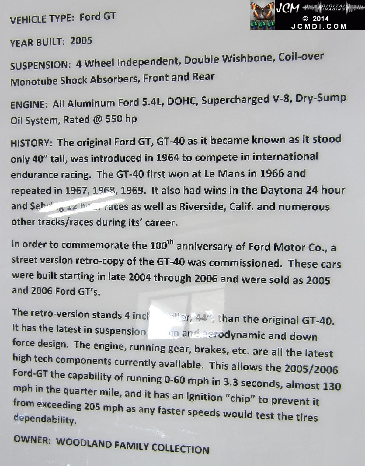 Estrella Warbird Museum Paso Robles 2005 Ford GT